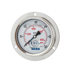 گیج فشار روغنی تابلویی صفحه 10 سانتی 40 بار