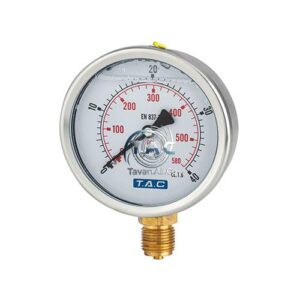 گیج فشارر وغنی ایستاده صفحه 6 سانتی 250 بار