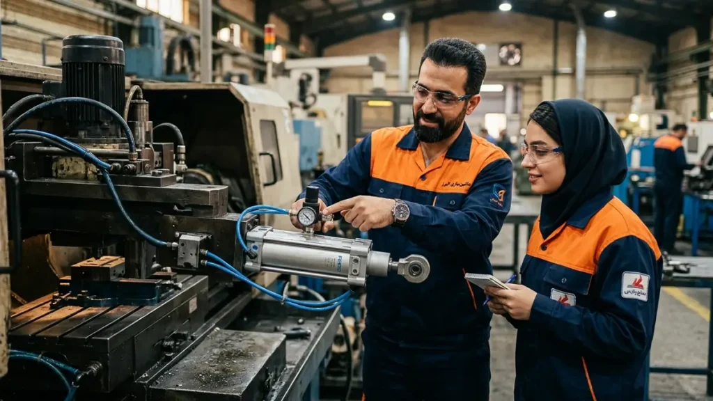 راهنمای انتخاب جک پنوماتیک برای ماشین‌آلات صنعتی